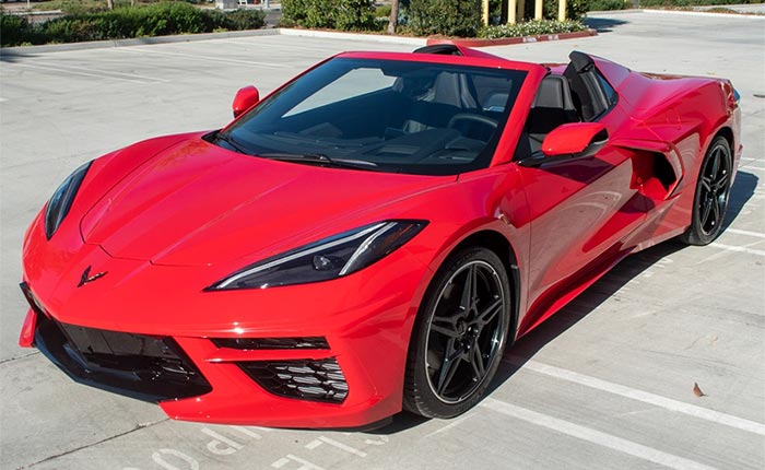 Corvettes for Sale: Torch Red 2020 Corvette Convertible Offered on Bring A Trailer