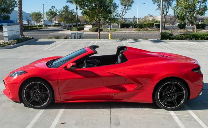 Corvettes for Sale: Torch Red 2020 Corvette Stingray Convertible Offered on Bring A Trailer