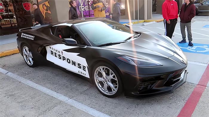[VIDEO] 'Mexico Response Unit' C8 Corvette Stands Guard at Houston Head Turners Gathering