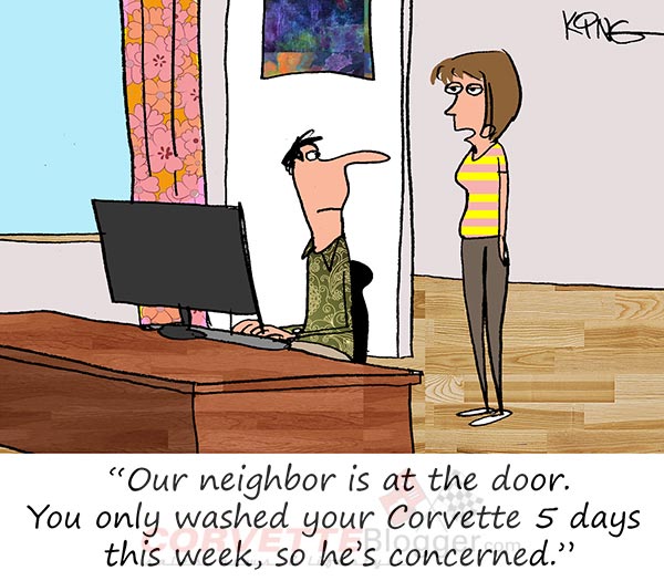 Saturday Morning Corvette Comic: Disappointing the Neighbors