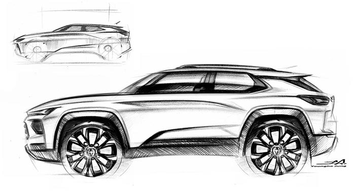 Does This Sketch from GM Design Studio Represent A Future Corvette SUV?