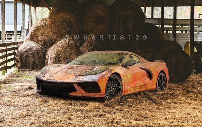 [PIC] Digital Artist Creates a Future 2020 Corvette Barn Find