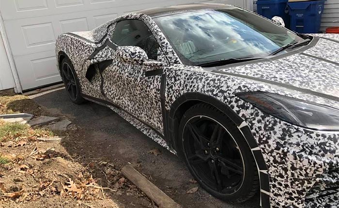 [SPIED] Camouflaged C8 Corvette Prototype Driveway Find