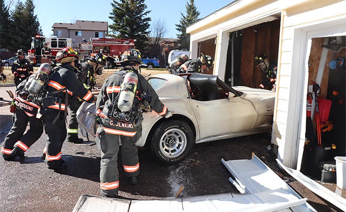 [ACCIDENT] Firefighters Injured While Battling a Garage Fire Started by a C3 Corvette
