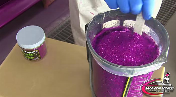 [VIDEO] Man Paints a C3 Corvette in Magic Flake Violet Pink for Daughter's 21st Birthday