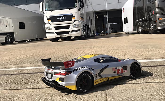 Corvette Racing Driver Nick Tandy Tests Out Remote Controlled C8.R at Silverstone