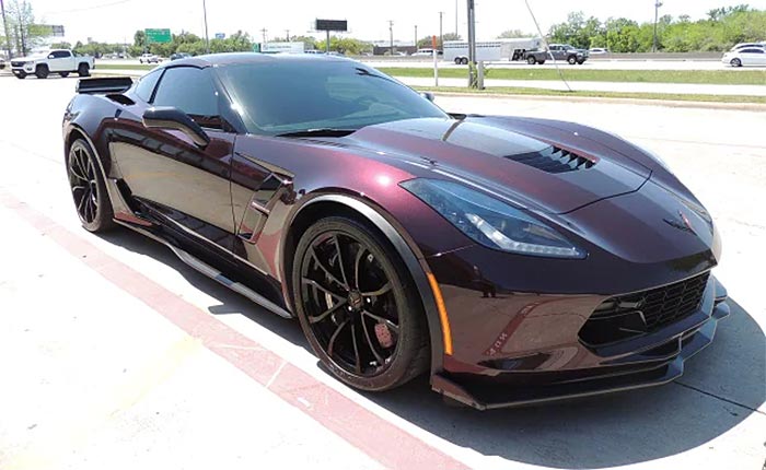 Corvettes for Sale: This Black Rose 2017 Corvette Grand Sport with Z07 Package is Nearly Perfect