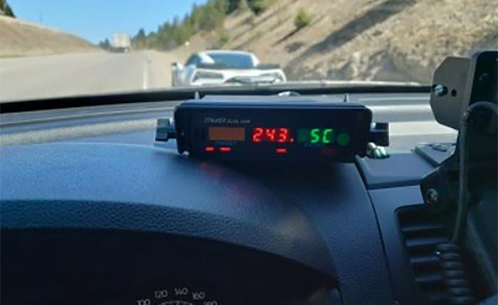 Canadian Police Impound a C7 Corvette After Driver was Clocked Speeding at 151 MPH