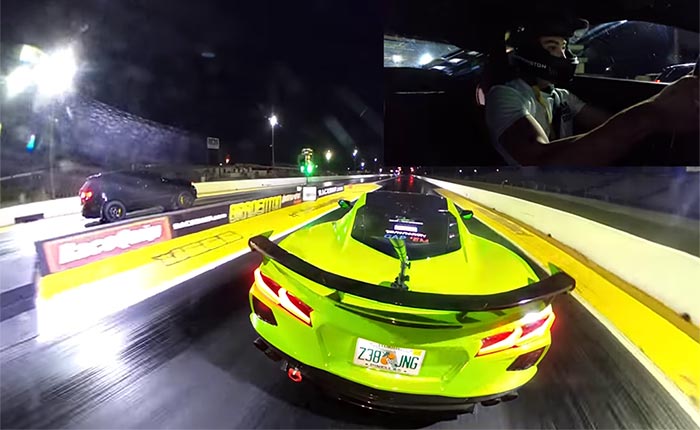 [VIDEO] C8 Corvette Drag Races the Trackhawk, Hellcat and Shelby GT 500