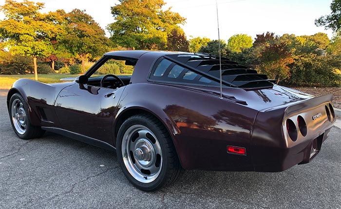 Corvettes on eBay: This Dark Claret Red 1980 Corvette is a True California Car