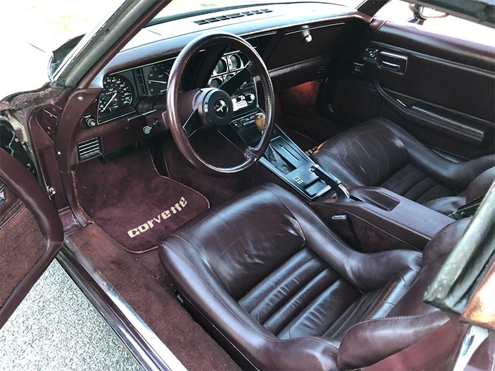 Corvettes on eBay: This Dark Claret Red 1980 Corvette is a True California Car