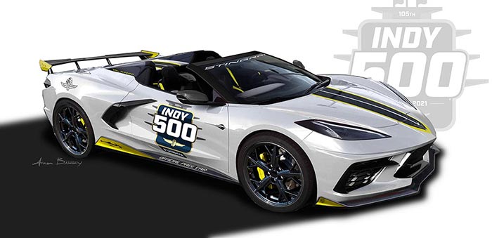[PICS] Chevrolet Shares Original Renders of the 2021 Corvette Stingray Convertible Indy 500 Pace Car