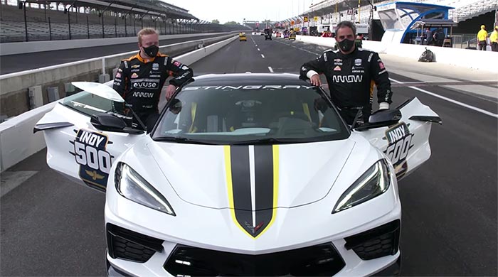 [VIDEO] Juan Pablo Montoya Takes a Lap In the 2021 Corvette Stingray Indy 500 Pace Car