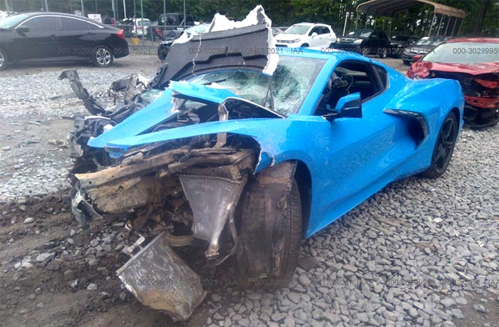 This Heavily Damaged 2021 Corvette Is Ready For You To Make An Offer On It