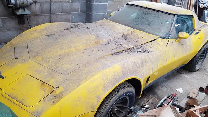 Corvettes for Sale: 1980 Corvette Barn Find Parked in 1991