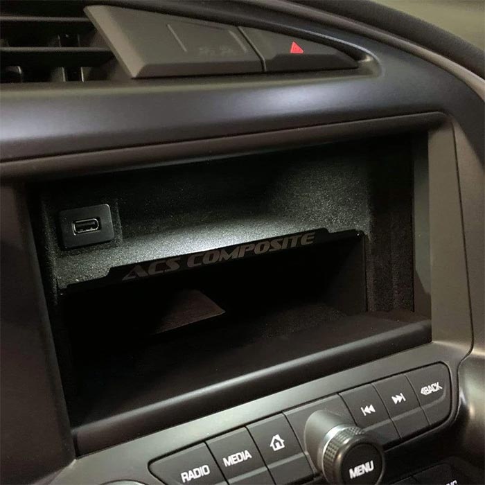 C7 Corvette Hidden Dash Compartment Shelf