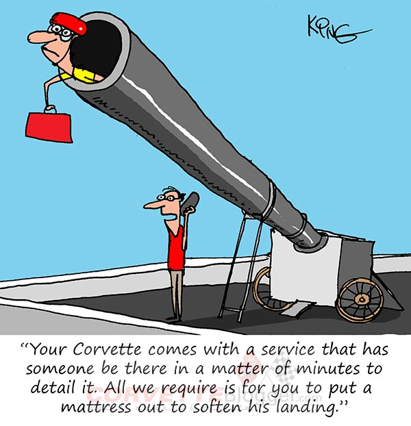 Saturday Morning Corvette Comic: Rapid Response Detailing Service