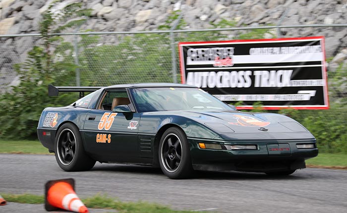 Corvette on the Autocross course