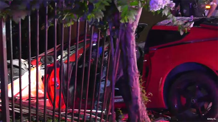 [ACCIDENT] High Speed Chase of a C7 Corvette Ends with a Crash in Houston