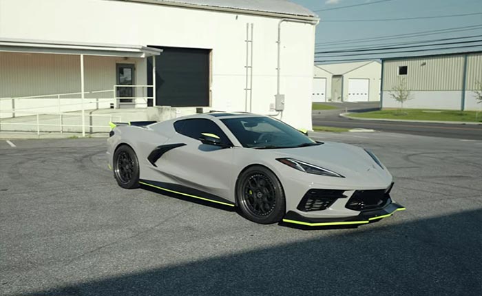 [VIDEO] C8 Corvette Gets Upgraded with the Widest Wheels Available