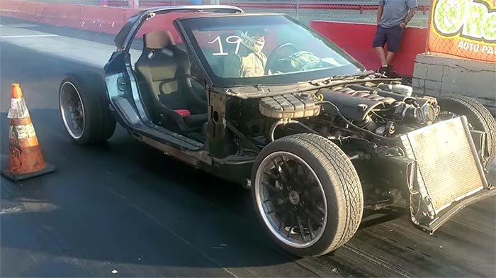 [ACCIDENT] Vette Kart Crashes Over the Fence at the Drag Strip, Drives Away