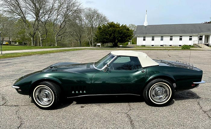 Corvettes for Sale: Grandpa's British Green 1968 Corvette 427
