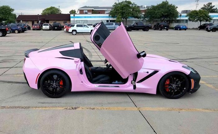 Corvettes for Sale: Little Pink 2014 Corvette Offered on Facebook