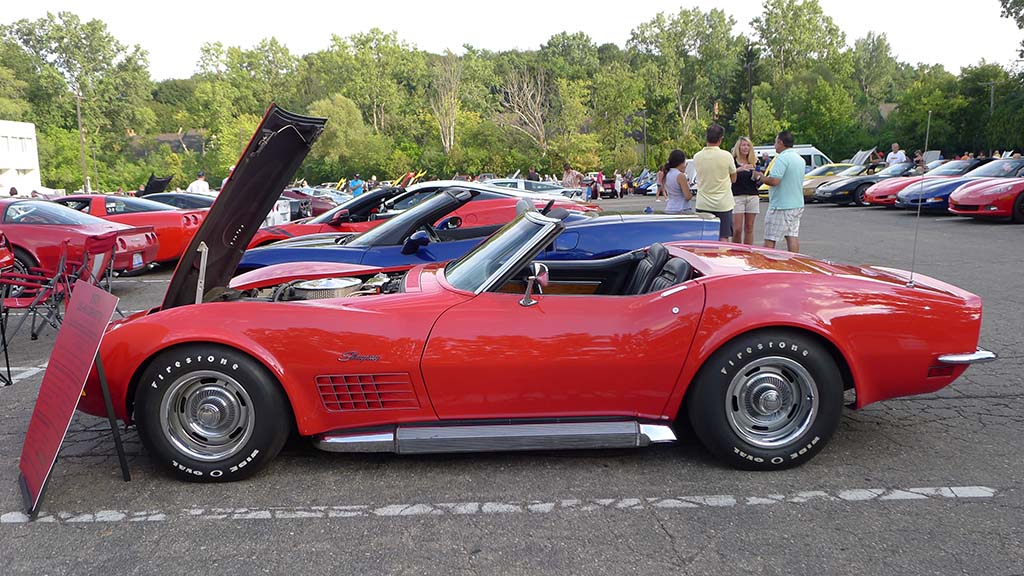 2021 Corvettes on Woodward