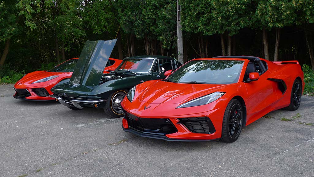 2021 Corvettes on Woodward