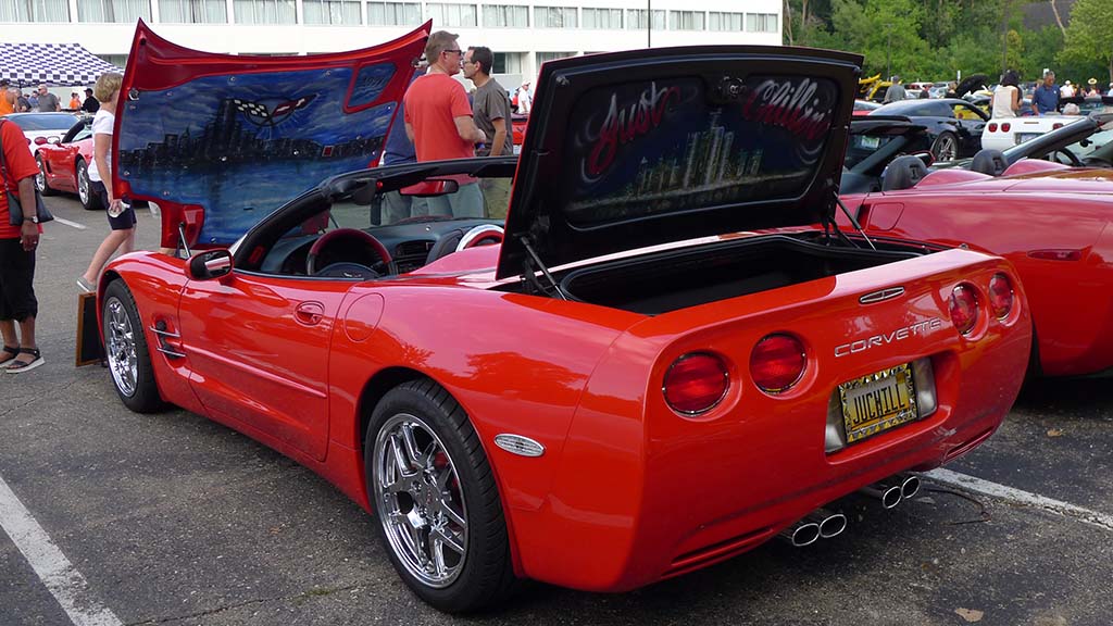 2021 Corvettes on Woodward