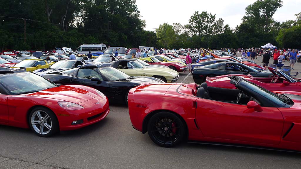 2021 Corvettes on Woodward