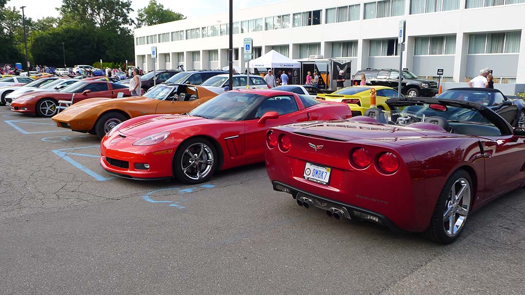 2021 Corvettes on Woodward