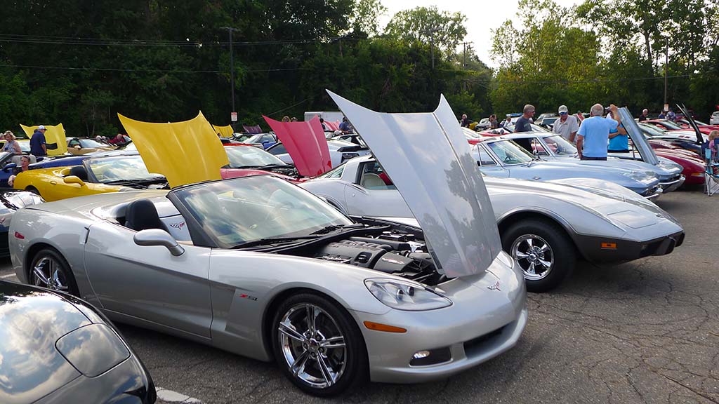 2021 Corvettes on Woodward