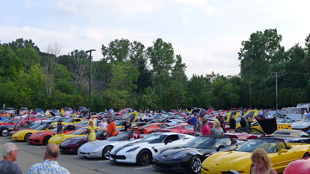 2021 Corvettes on Woodward