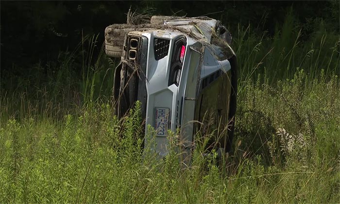 [ACCIDENT] C8 Owner Flips Corvette While Out On A 'Last Hurrah' Before Selling It