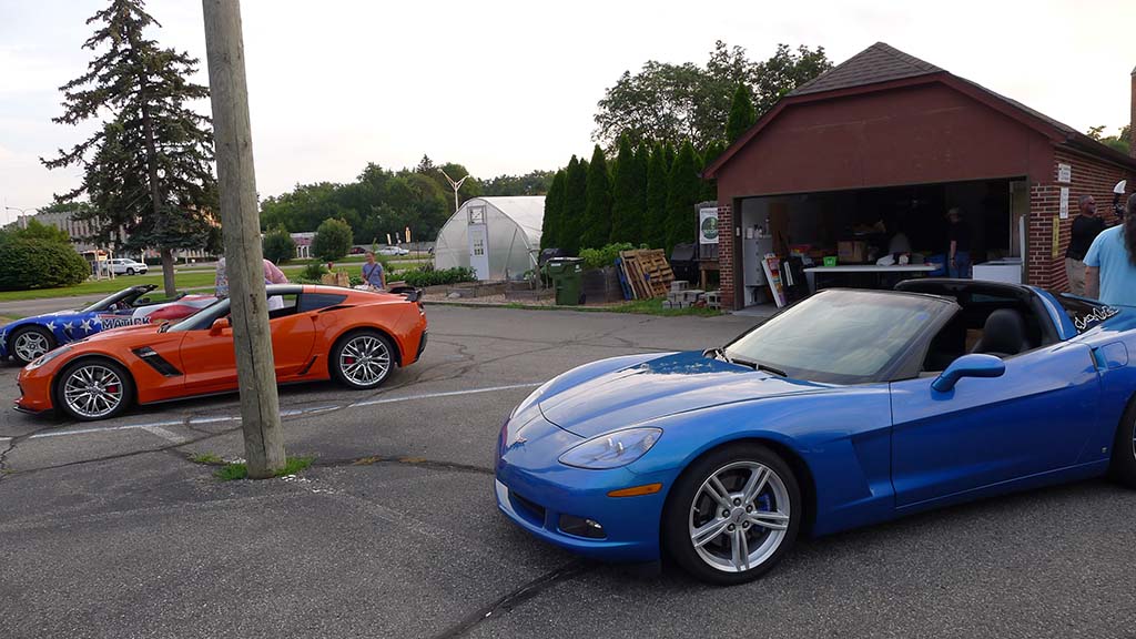 2021 Corvettes on Woodward