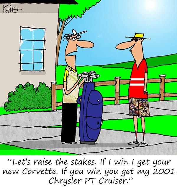 Saturday Morning Corvette Comic: Never Bet Your Life or Your Love