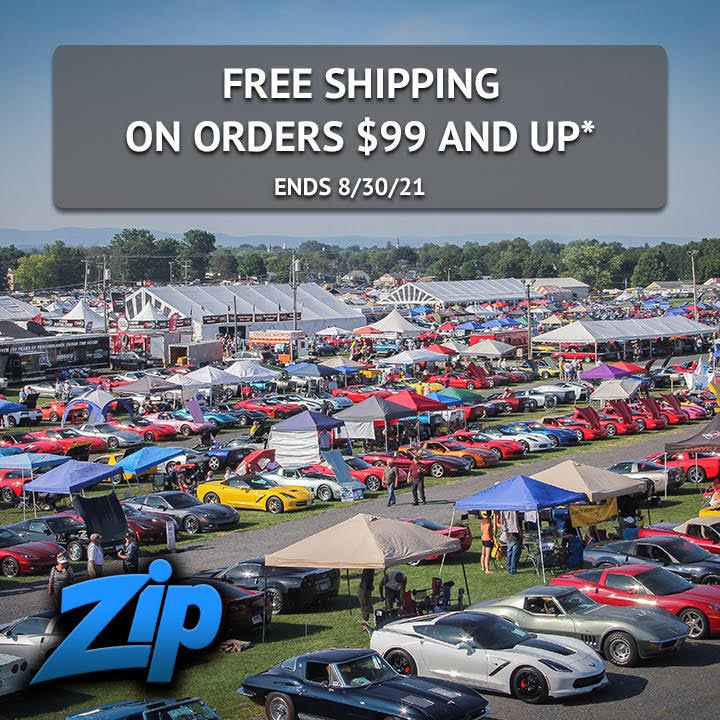 Corvettes at Carlisle Savings Continue Through Monday with Free Shipping from Zip
