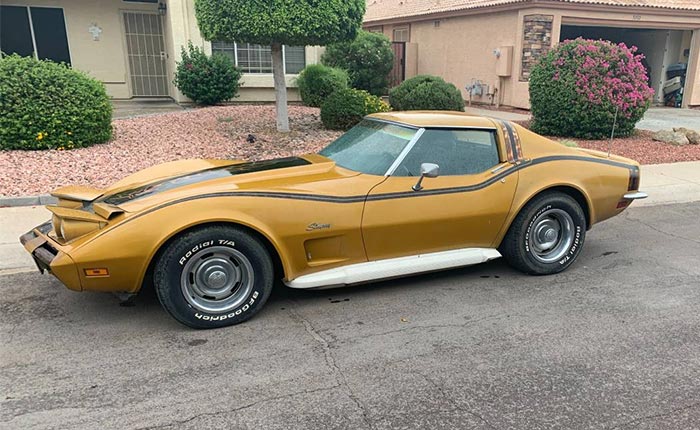 Corvettes for Sale: 1973 Corvette L82/4-Speed Garage Find on Craigslist