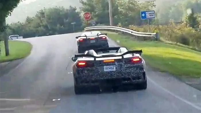 [SPIED] C8 Corvette Z06 Convertible With Top Down Spotted Testing in Ohio