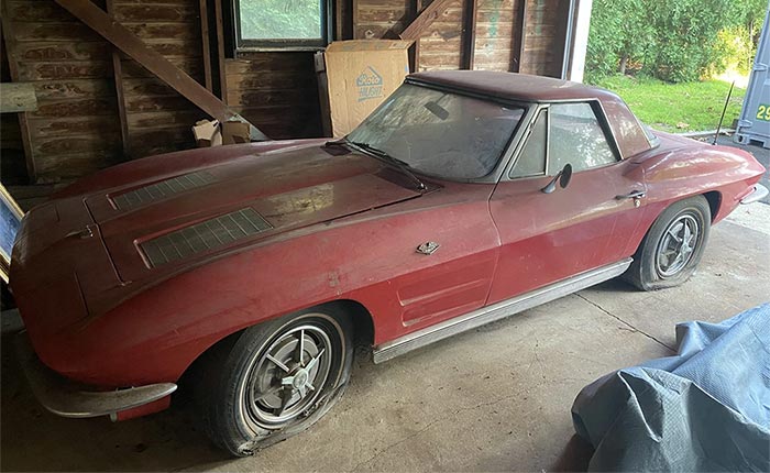 Corvettes for Sale: One-Owner 1963 Corvette Convertible Stored Since 1974