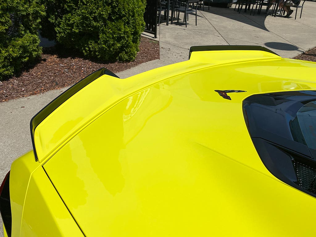 [SPIED] First Look at Level 2 Spoiler on the 2023 Corvette Z06