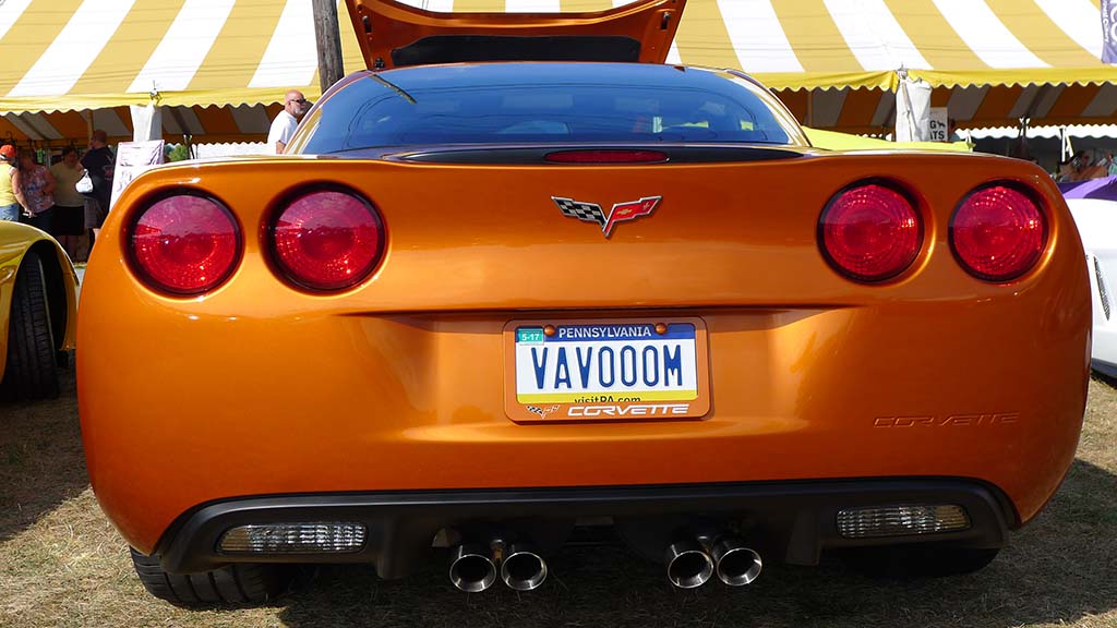 The Corvette Vanity Plates of Corvettes at Carlisle 2022