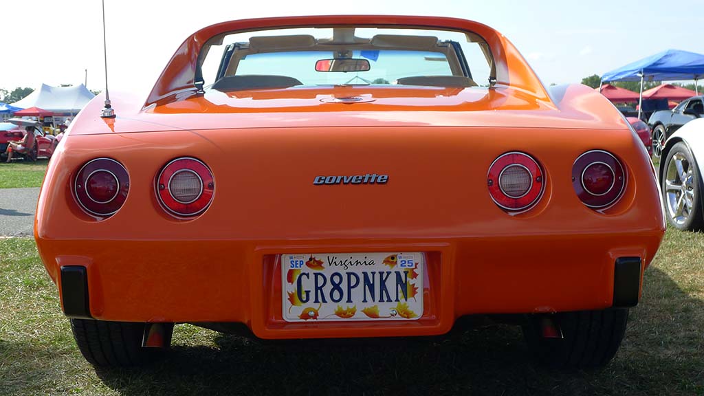 The Corvette Vanity Plates of Corvettes at Carlisle 2022