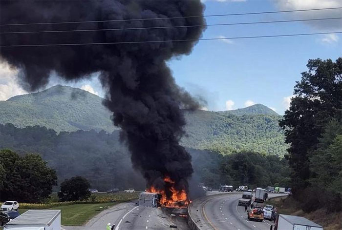 Off-Duty Officer Honored For Offering Assistance During a Fiery Accident on Interstate 40 in July