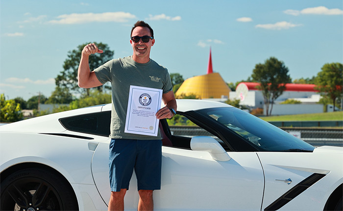C7 Corvette Stingray Sets Guinness World Record for Fastest Backwards Mile