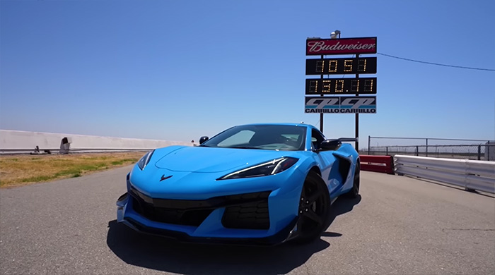 [VIDEO] Emeila Hartford Sets Two New Speed Records While Testing the 2023 Corvette Z06