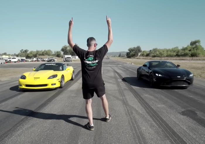 [VIDEO] Hoonigan's Supercar Killing C6 Z06 is Complete, Races a Twin-Turbo Aston Martin