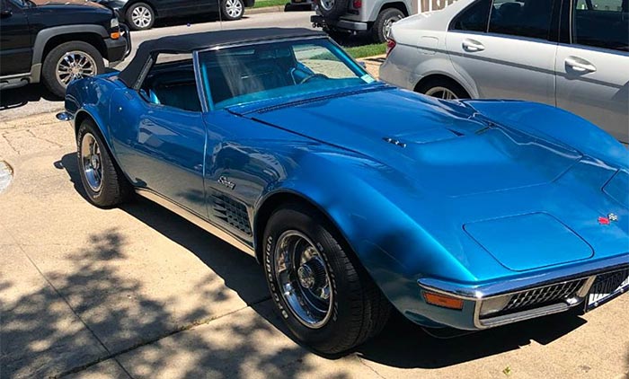 1970 Corvette Convertible in Mulsanne Blue