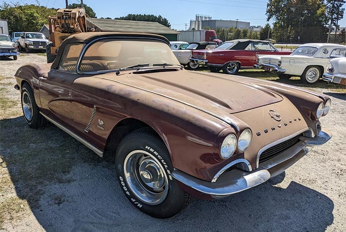 Corvettes for Sale: 1962 Corvette Barn Find on eBay Classifieds